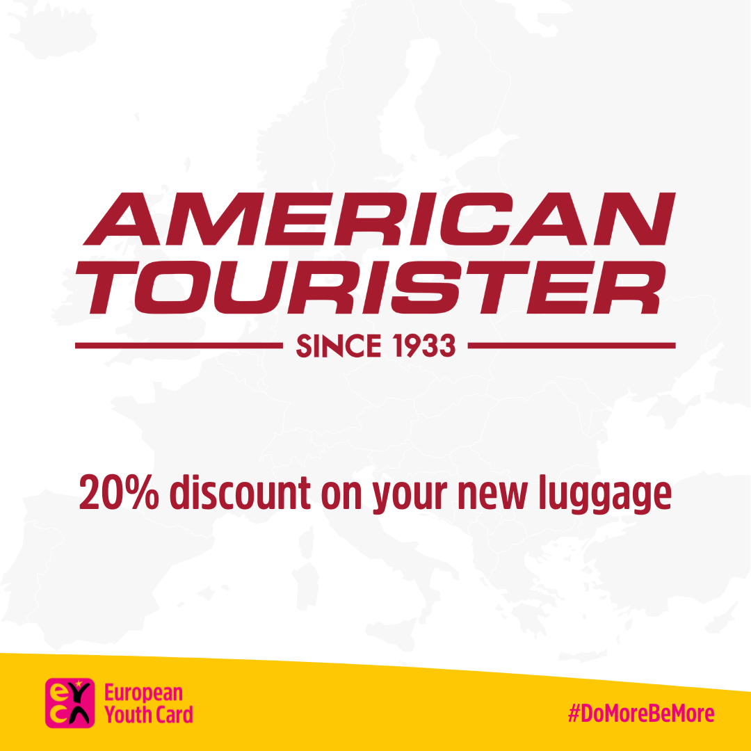 American Tourister 20 off on American Tourister EYC Do more. Be more